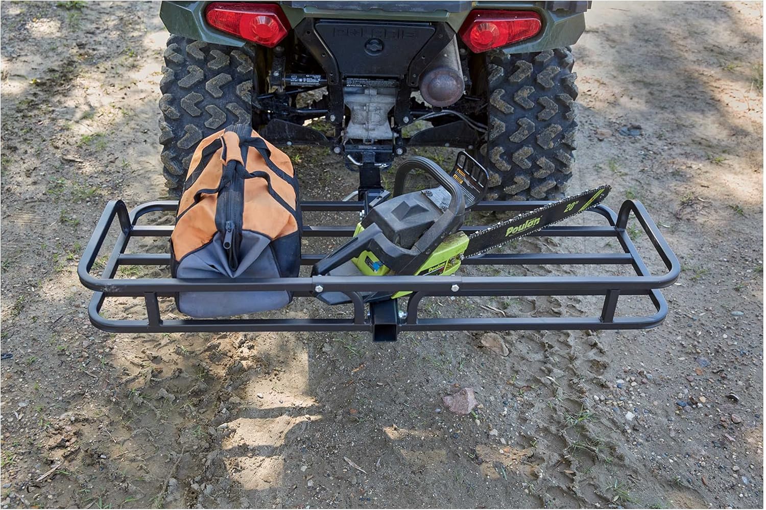 Guide Gear ATV Hitch Cargo Carrier Rack Mount, 300 lb Capacity, Heavy-Duty Steel, 48 l. x 19.25 w. x 4.75 h