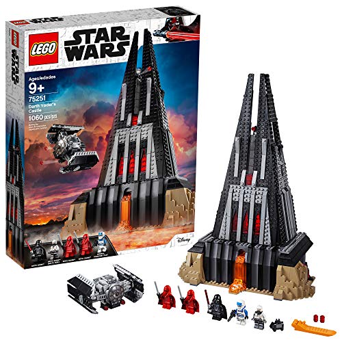 LEGO Star Wars Darth Vader's Castle 75251 Building Kit Includes TIE Fighter, Darth Vader Minifigures, Bacta Tank and More (1,060 Pieces)