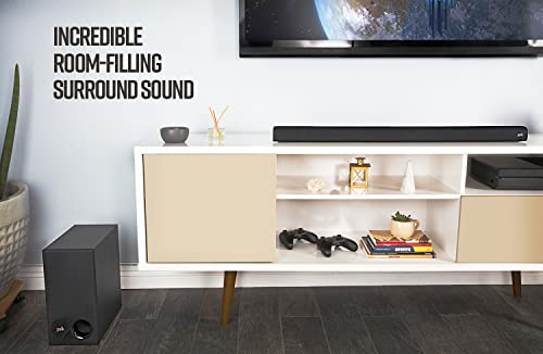 Polk Audio Signa S3 Sound Bar for TV & Wireless Subwoofer with Built-in Chromecast & Google Assistant, Low-Profile Design, Works with 8K, 4K & HD TVs