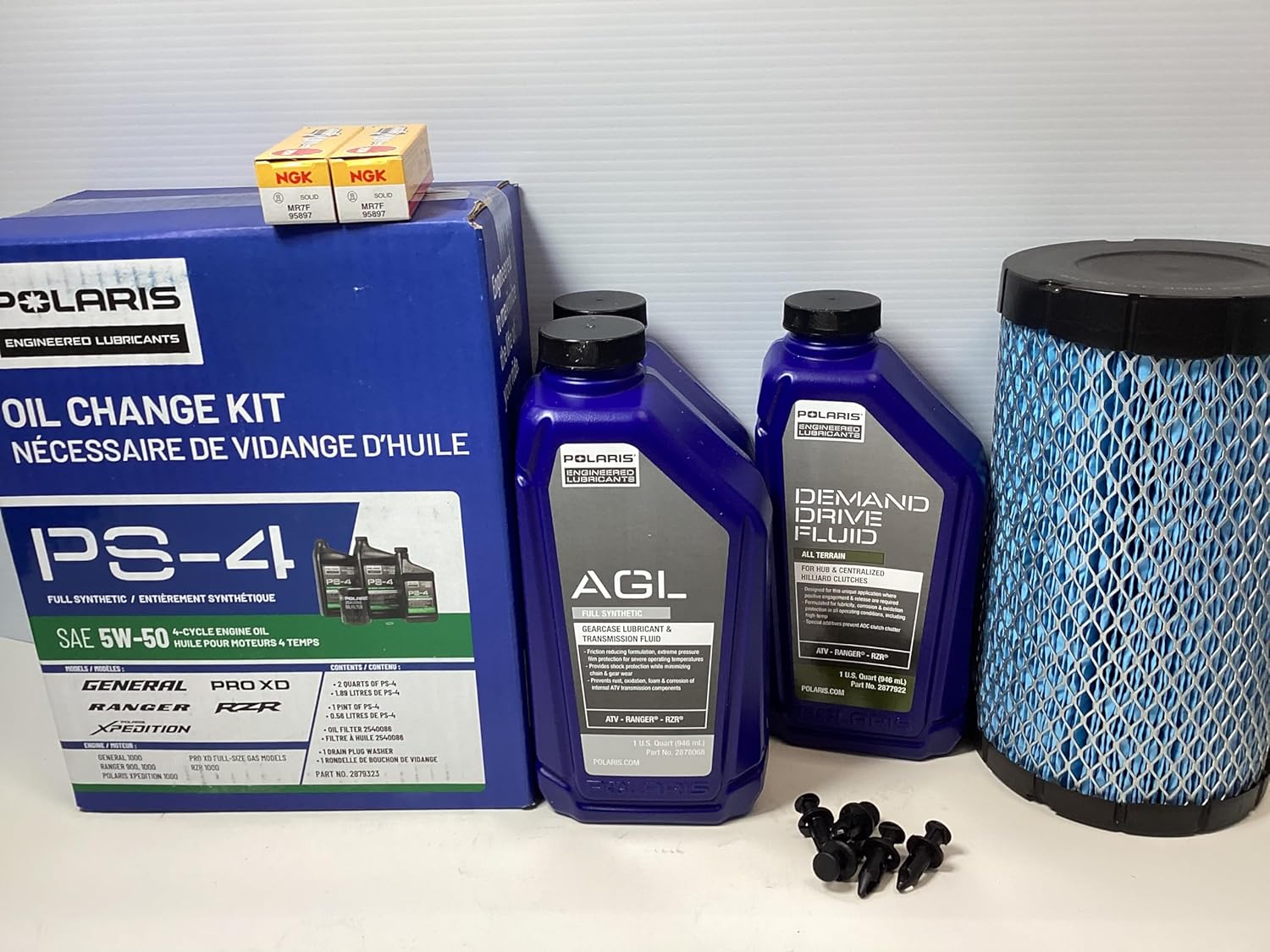 Big Rock Powersports & Marine Polaris Ranger XP1000 Full Service Kit Model 2018-23 Kit# PSK-12RG Air Filter Oil Change Spark Plugs Gear Oils All