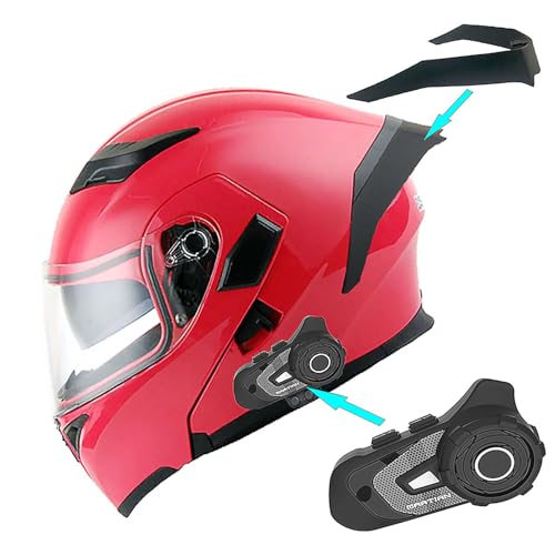1Storm Motorcycle Modular Full Face Helmet Flip up Dual Visor Sun Shield: HB89