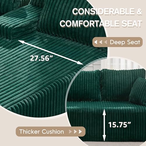 Modular Sectional Sofa Couches L-Shape Couch 3 Seat Modular Sofa Memory Foam Sectional Couches for Living Room