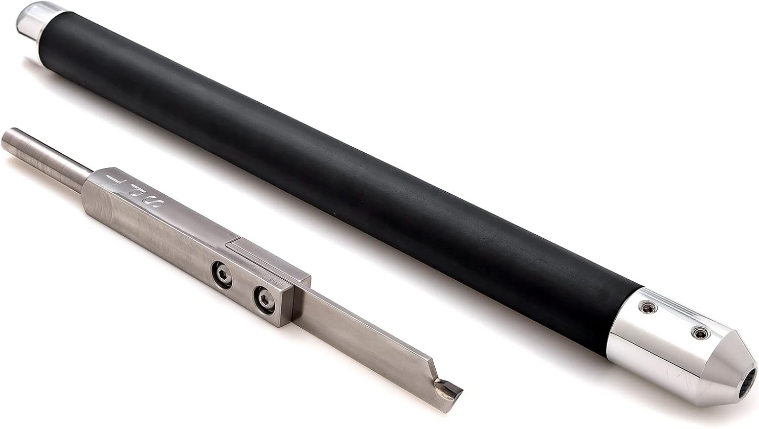 Simple Woodturning Tools Carbide Simple Parting Grooving Tool for Wood Turning Lathe, Re-sharpenable (with 17" Interchangeable Handle with Foam Grip)