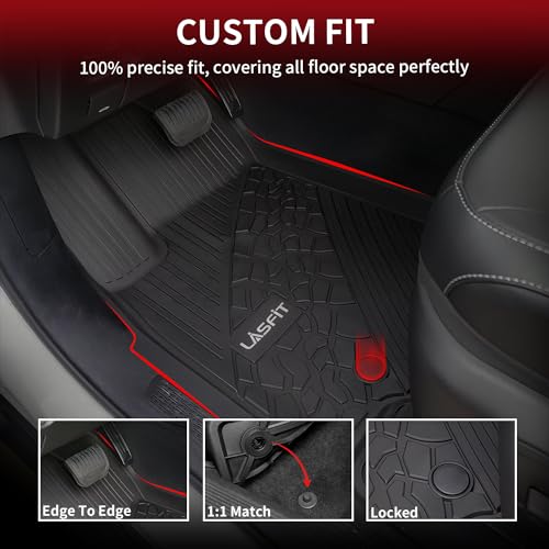 LASFIT Floor Mats & Trunk Mat for Jeep Grand Cherokee 2022-2025 5-Seat (Include 4xe, NOT for L)