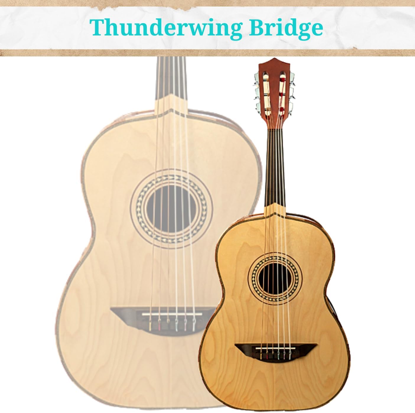 6 String Guitarron (LGTN2), Black
