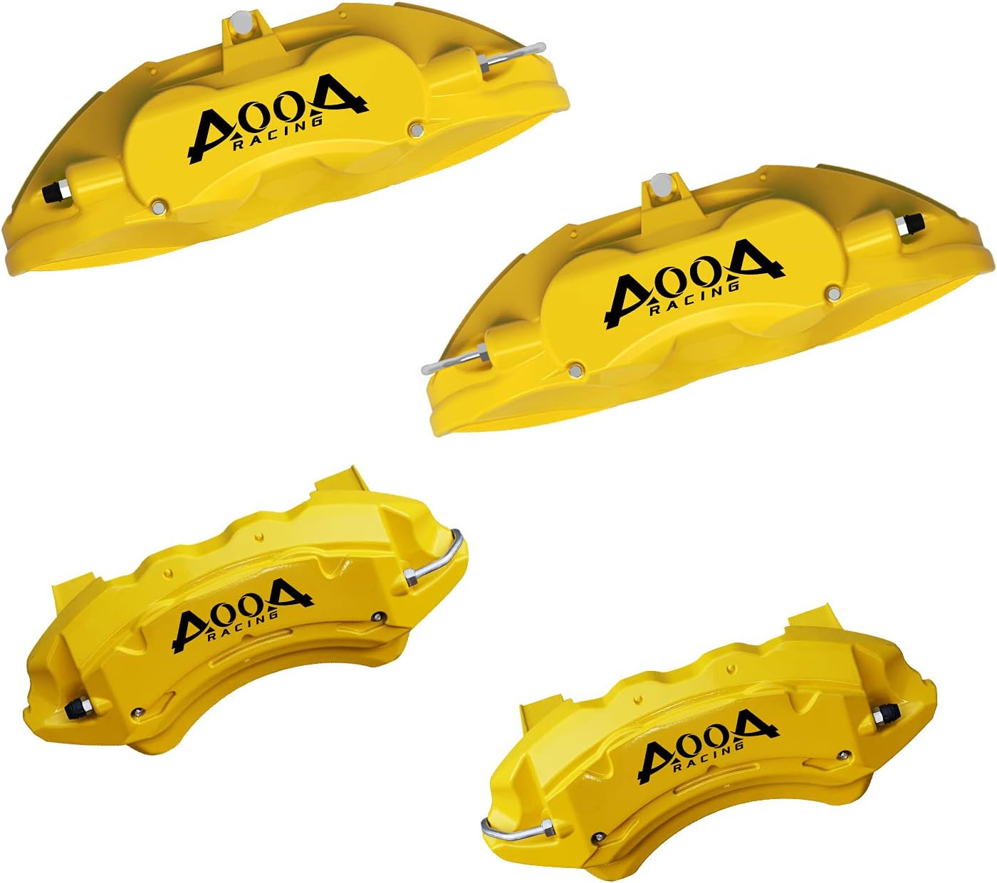 AOOA Caliper Covers Yellow Brake Covers Fits Mustang （set of 4）