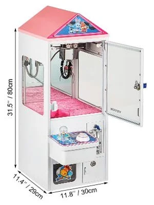 VEVOR Mini Claw Crane Machine 110V Metal Case Bar Candy Toy Catcher Shake-proof