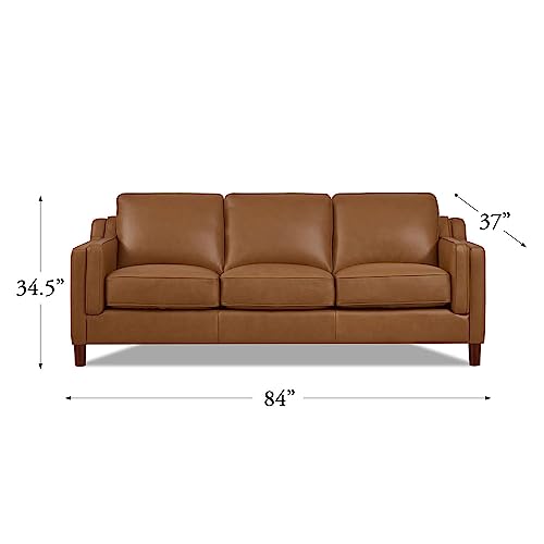 Hydeline Bella Top Grain Leather Chair, Cognac