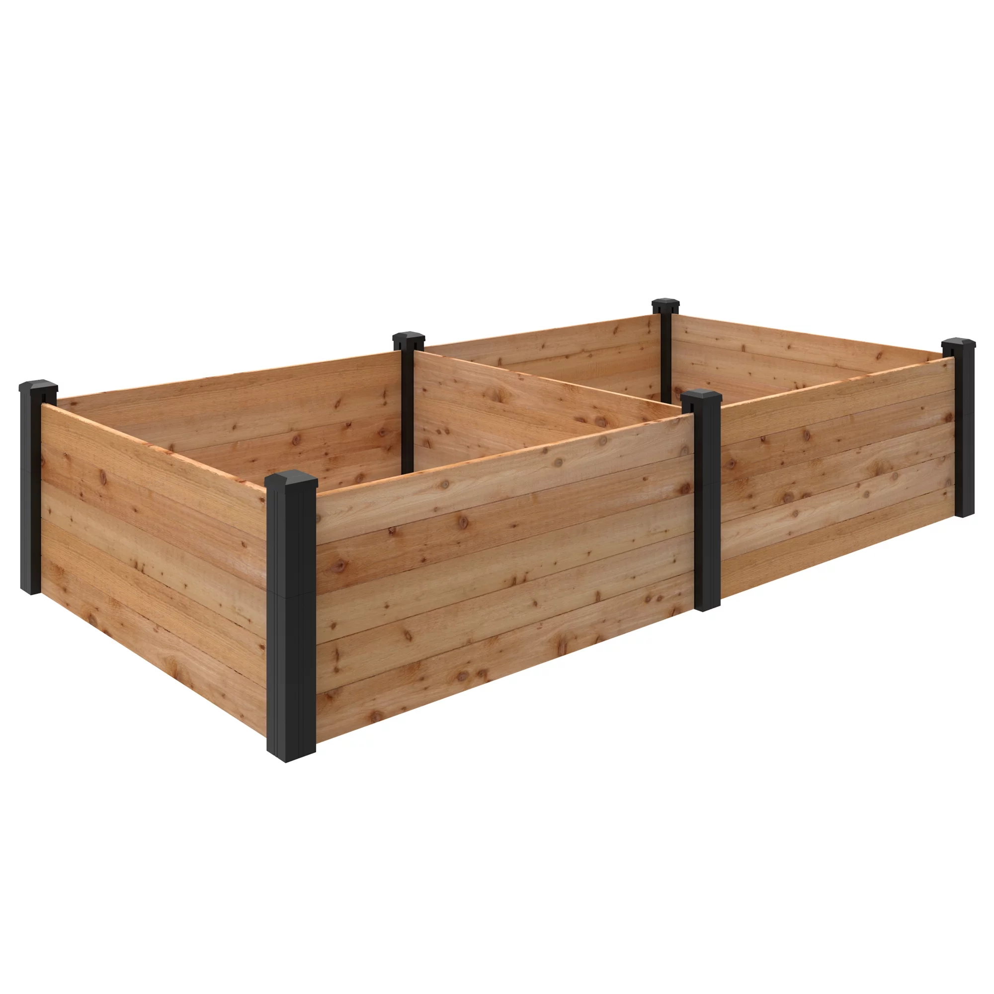 Outdoor Essentials Haven 4 ft. x 8 ft. Natural Cedar Raised Garden Bed - Radiant Selections