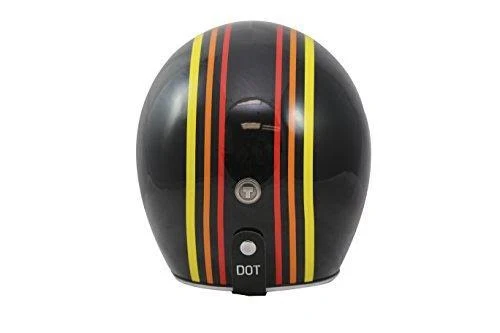 Torc Dot 3/4 Helmet Captain - Black