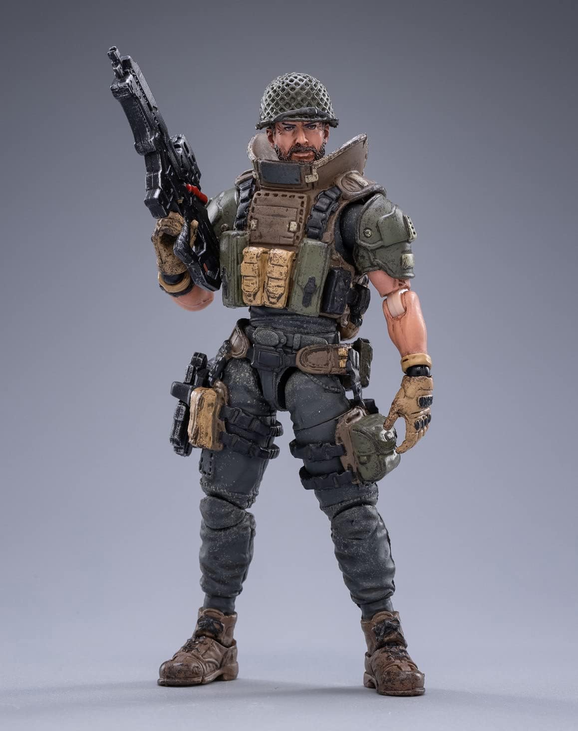HiPlay JoyToy 1/18 Scale Science-Fiction Action Figures Full Set-Battle for The Stars Series-Saluk Flame Dragon Cavalry (Crimson)