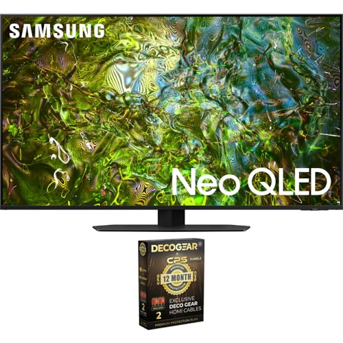 Samsung QN65QN90DA 65 Inch Neo QLED 4K Smart TV (2024) Bundle with 1 YR CPS Enhanced Protection Pack