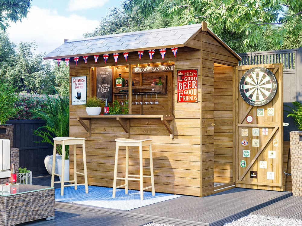 【Home&Garden】Outdoor Bar Shed - The Hangover Apex Garden Bar | 1.8x2.4 m