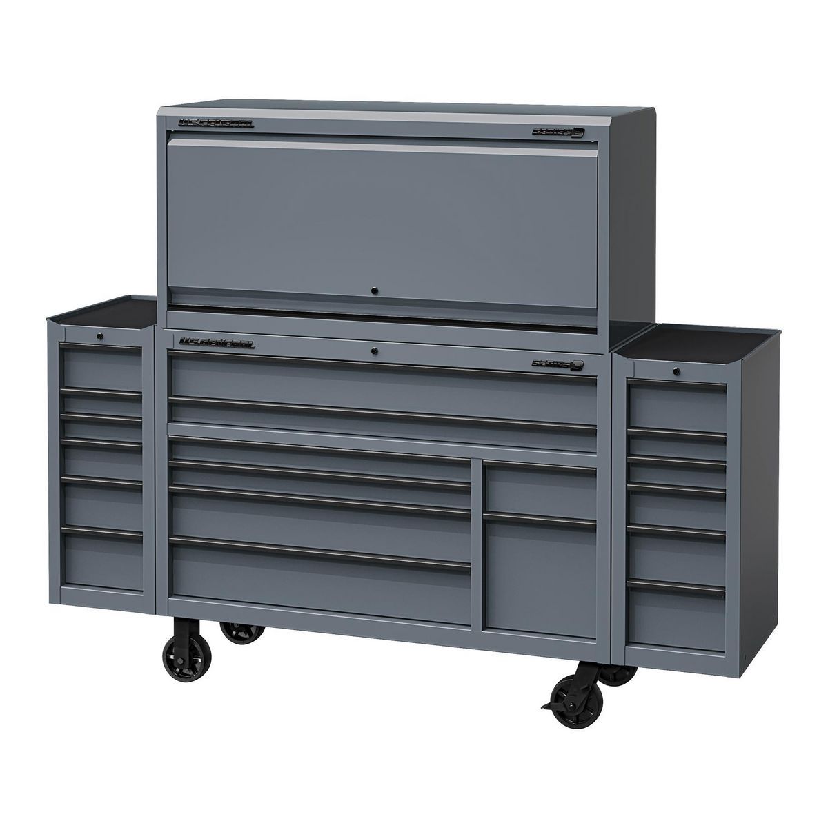 U.S. GENERAL 15 in. End Cabinet, Series 3, Slate Gray