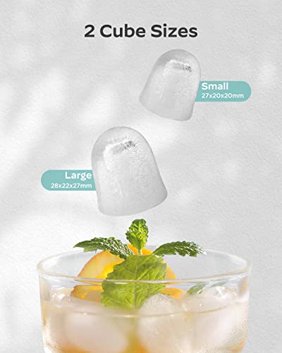 Nugget Ice Maker Countertop, Silonn Chewable Pellet Ice Machine with Self-Cleanin Function, 33lbs/24H Portable Ice Makers for Home Kitchen Officce