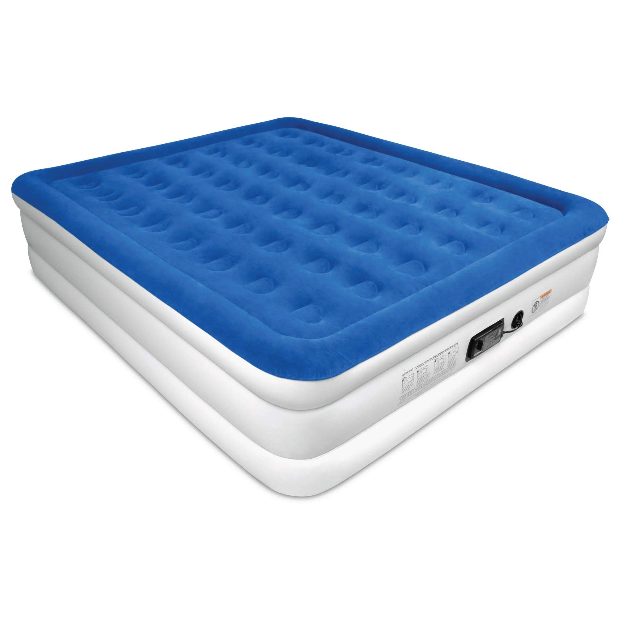 Soundasleep Dream Series Air Mattress with ComfortCoil Technology u0026 Internal High Capacity Pump - King Size