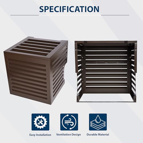 Airdeko Premium HVAC Central AC Condenser Cover for Outside Units - AirOutdoor Systems Ultimate Protection with Anti Rust Feature