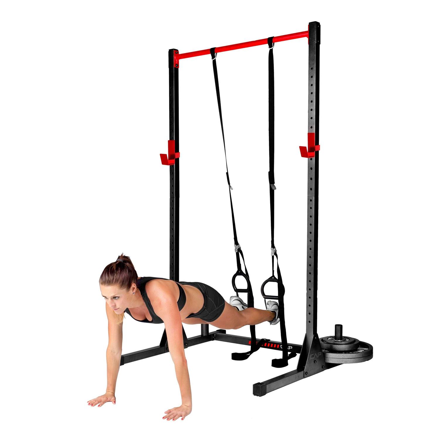Cap Barbell Multi-Functional Power and Squat Rack with Bar Holder - Sports Supplies Online Store