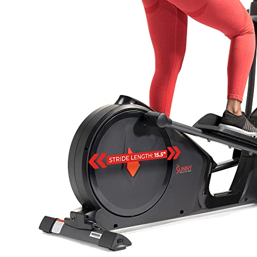 Sunny Health & Fitness Programmable 16 Electro-Magnetic Elliptical Cross Trainer Exercise Machine