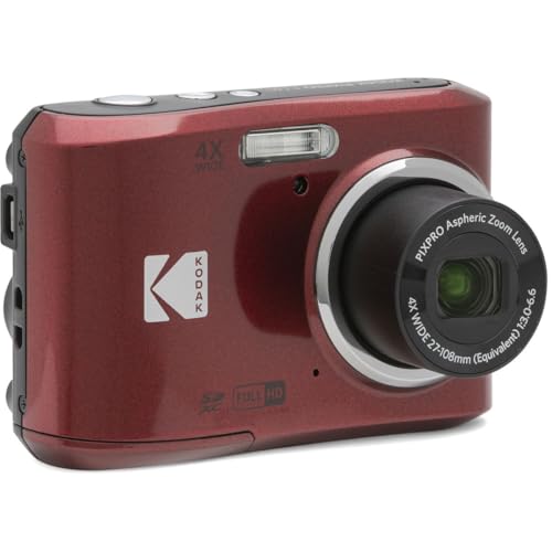 Kodak PIXPRO FZ45 Friendly Zoom 16MP Full HD Digital Camera, Bundle with 32GB Memory Card and Camera Bag, Flexible Tripod, and Card Reader (White)