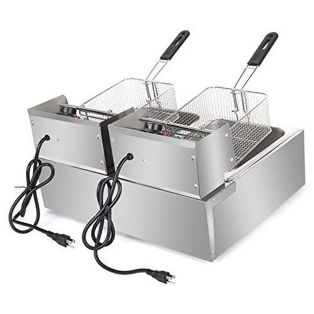 5000W Deep Fryer, 12L Electric Dual Deep Fryer