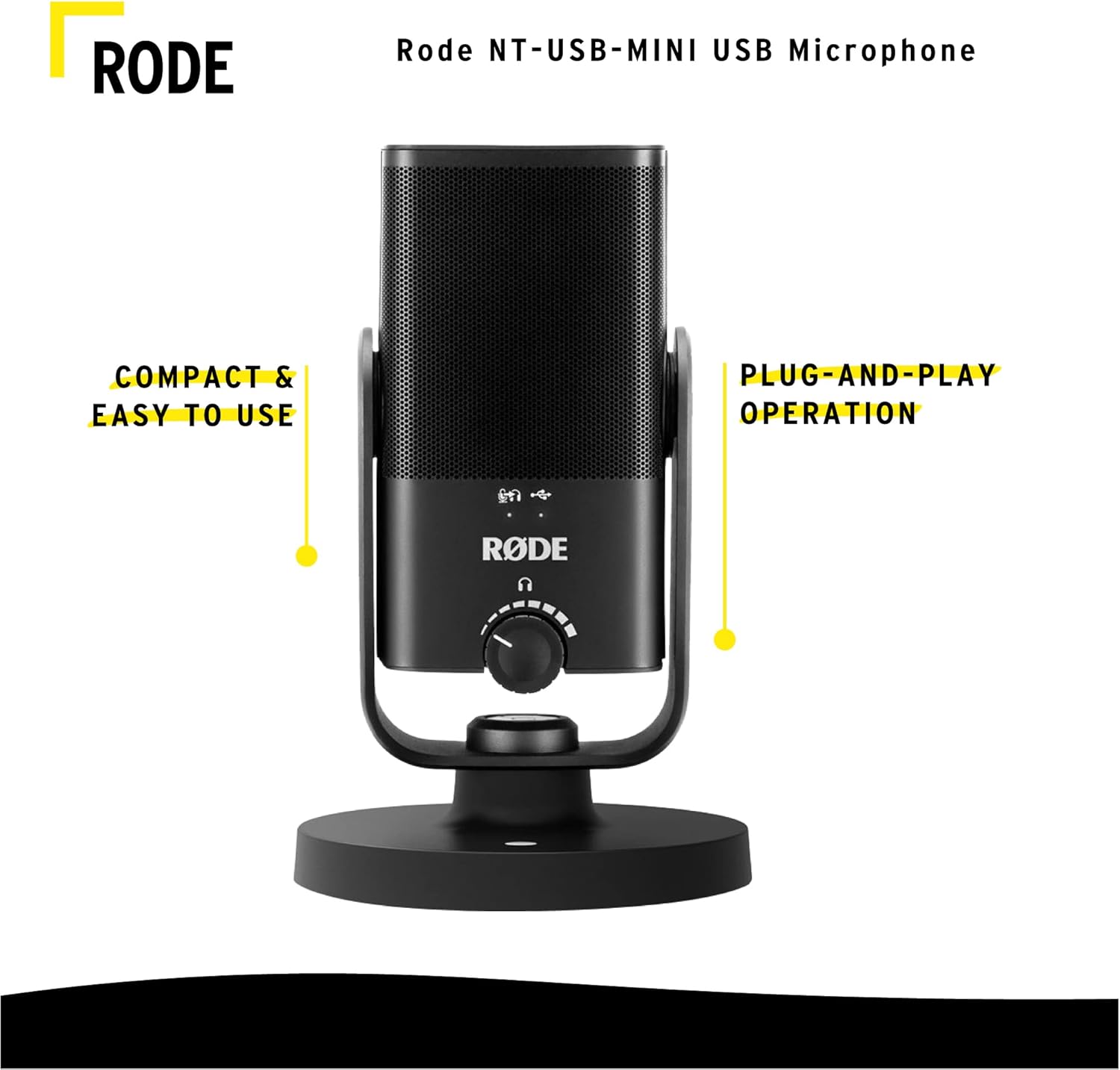 Rode NT-USB-Mini USB Microphone Bundle with Knox Gear USB 3.0 Hub (2 Items)