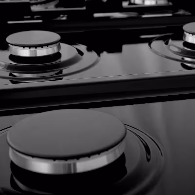 36 in. 6 Burner Front Control Porcelain Gas Cooktop in Fingerprint Resistant Stainless Steel