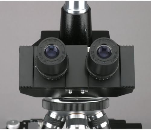AmScope T390B-3M Digital Professional Compound Trinocular Microscope, 40X-2000X Magnification, WF10x and WF20x Eyepieces, Brightfield