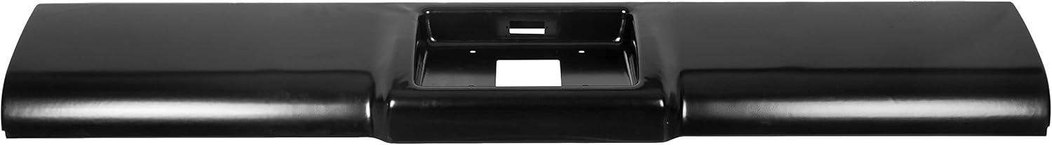 HECASA Black Steel Bumper Roll Pan Compatible with 88-98 Chevrolet Chevy Silverado Sierra/GMC C1500 C2500 C3500 K1500 K2500 K3500