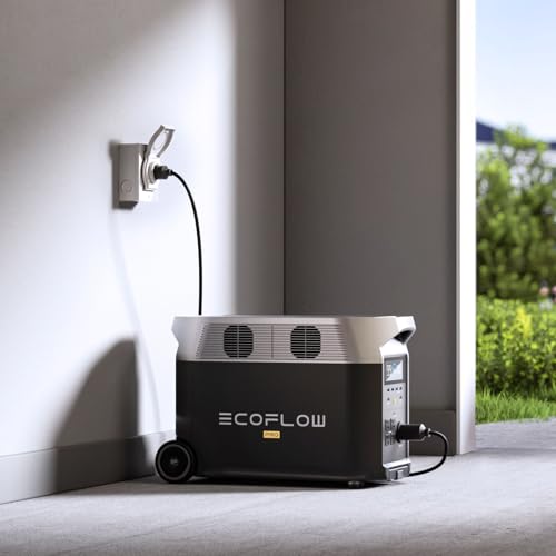 EF ECOFLOW Portable Power Station 3600Wh DELTA Pro, 120V AC Outlets x 5, 3600W, 2.7H Fast Charge, Lifepo4 Power Station, Solar Generator for Home Use