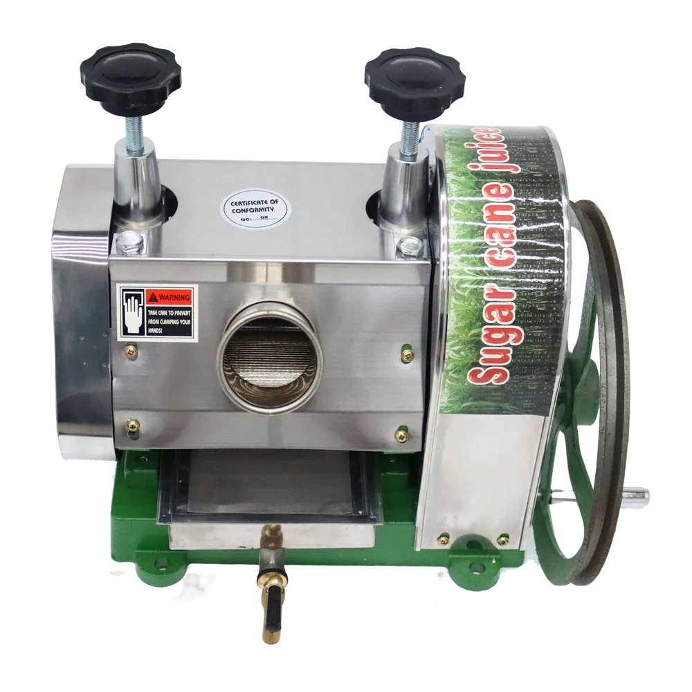 INTSUPERMAI Manual Sugar Cane Juicer Sugarcane Press Extractor Squeezer Stainless Steel with Knives