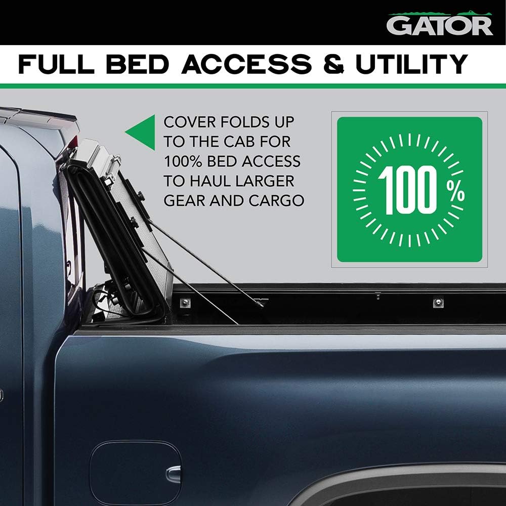 Gator FX Hard Quad-Fold Truck Bed Tonneau Cover | 8828329 | Fits 2015 - 2020 Ford F-150 5' 7" Bed (67.1")