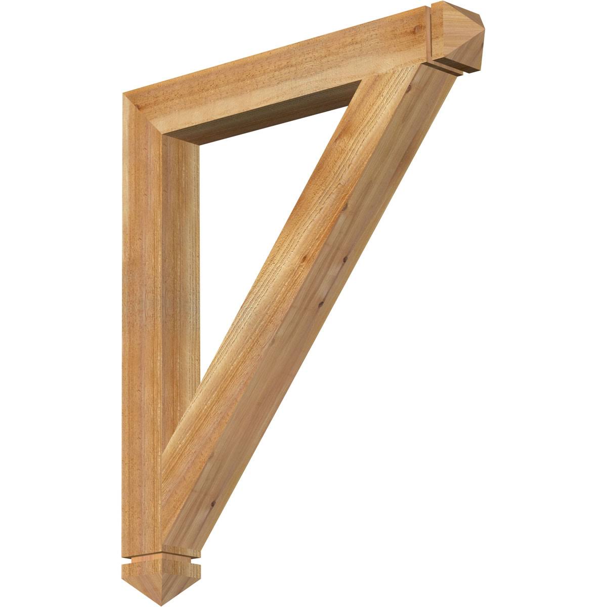 4x22W x 32x22D x 38x22H Traditional Arts u0026 Crafts Rough Sawn BRACKET, Western Red Cedar