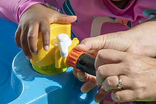 Step2 Waterpark Wonders Two-Tier Water Table, Kids Water Activity Sensory Playset, Comes with Umbrella, Summer Outdoor Toys