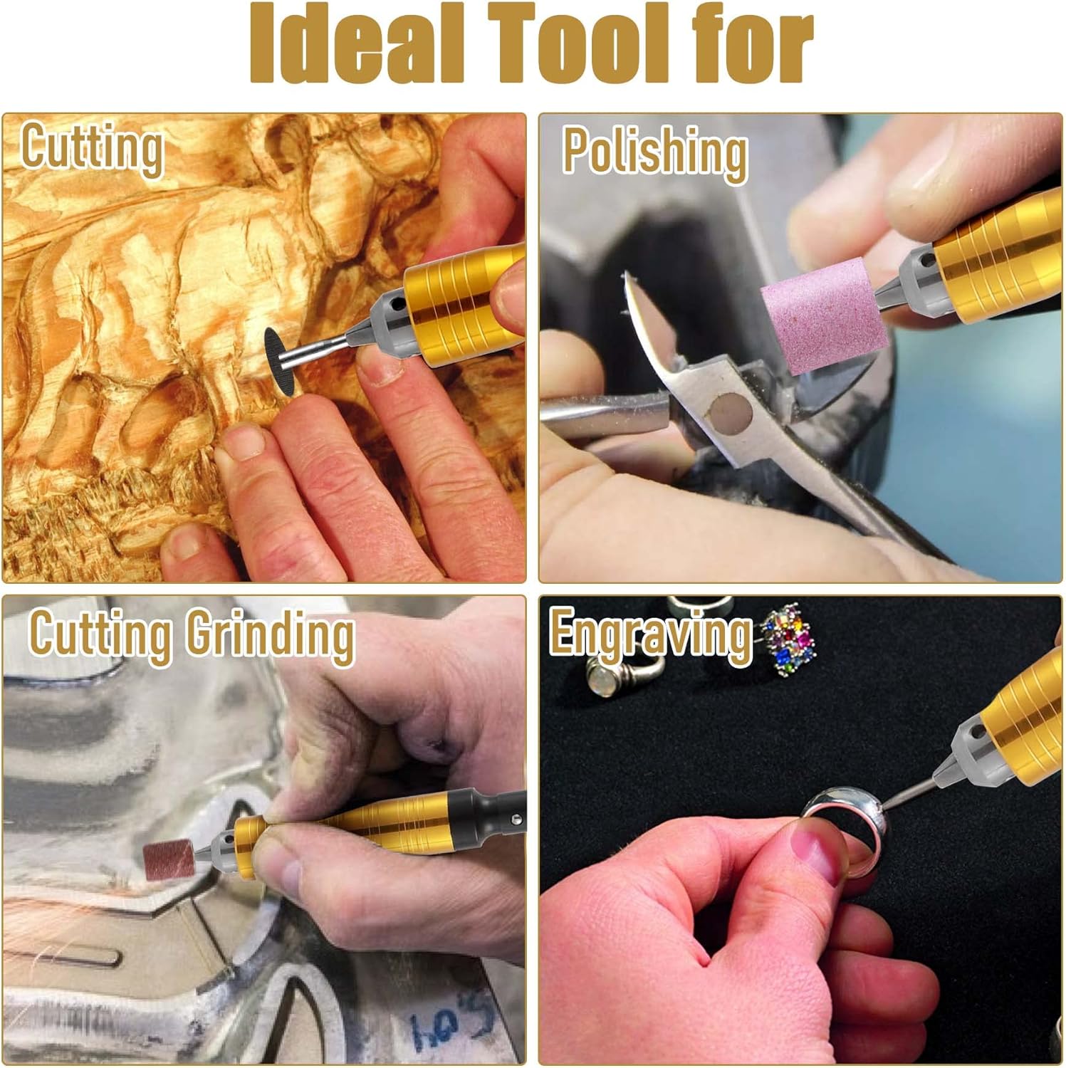 FlySkip Flex Shaft Rotary Tool 1000W 30000RPM,Flex Shaft Hanging Grinder Carver with Forward and Reverse Rotation