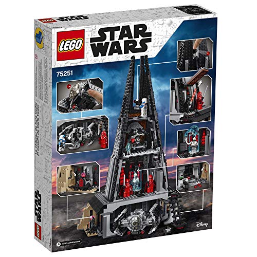 LEGO Star Wars Darth Vader's Castle 75251 Building Kit Includes TIE Fighter, Darth Vader Minifigures, Bacta Tank and More (1,060 Pieces)