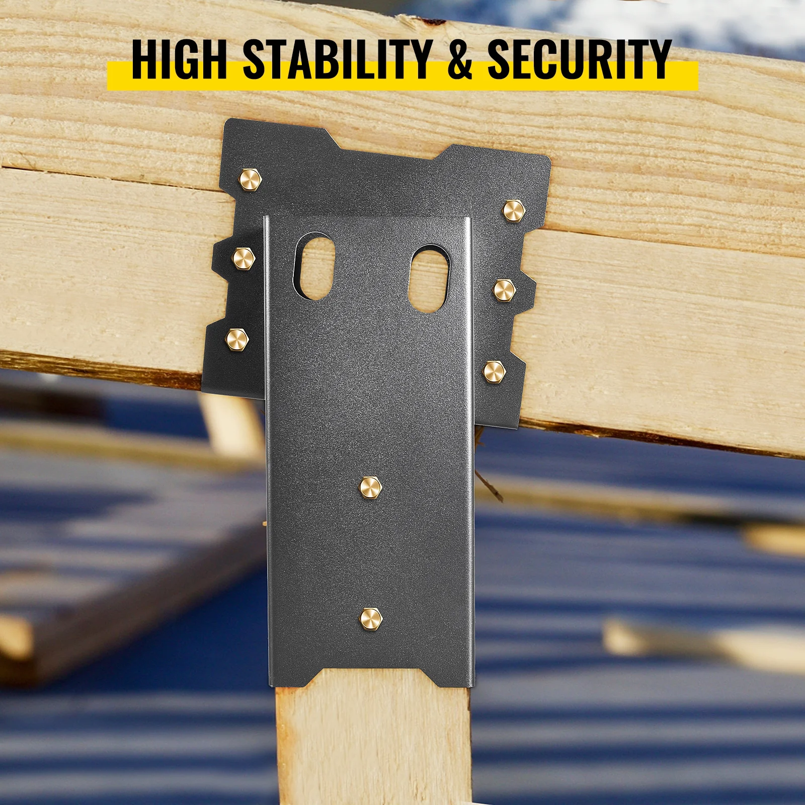 BENTISM Deer Blind Brackets 4 x 4 Deer Stand Brackets Powder Coated Steel Tree House Brackets Heavy Duty Deer Stands 4 pcs Elevated Deer Blinds for