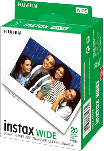 Fujifilm Instax Wide 400 Instant Camera (Sage Green) + INSTAX Wide Film (20 Exposures) + Shutter Accessories Bundle &ndash; Carrying Case