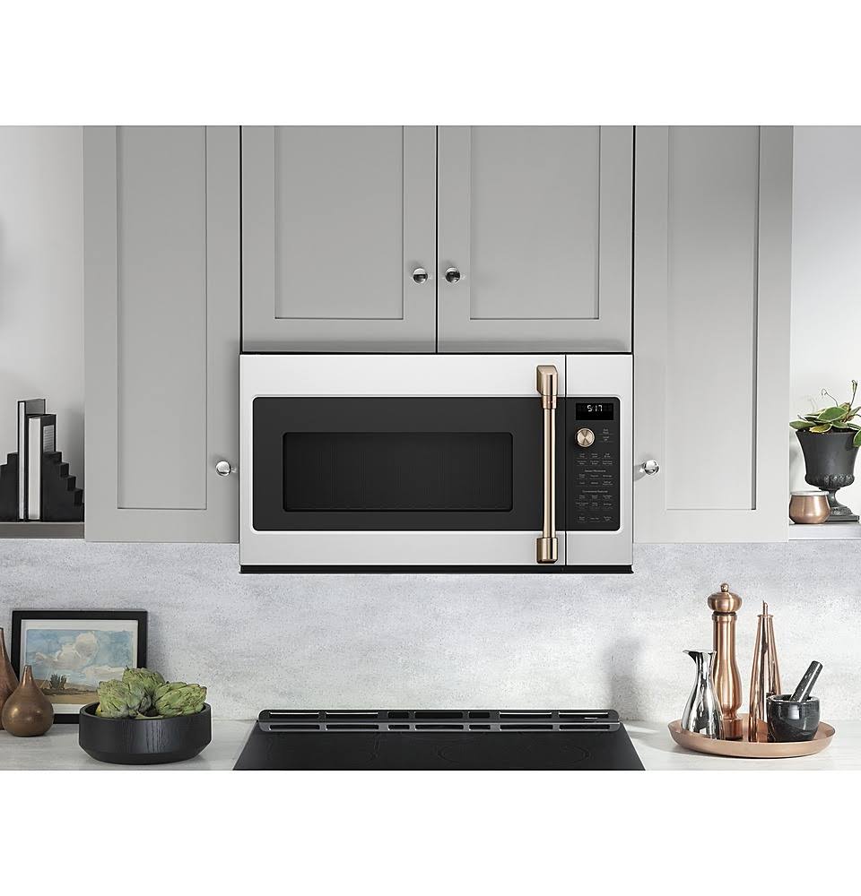 CVM517P4MW2 | Cafe 1.7 Cu. ft. Over The Range Convection Microwave - Matte White