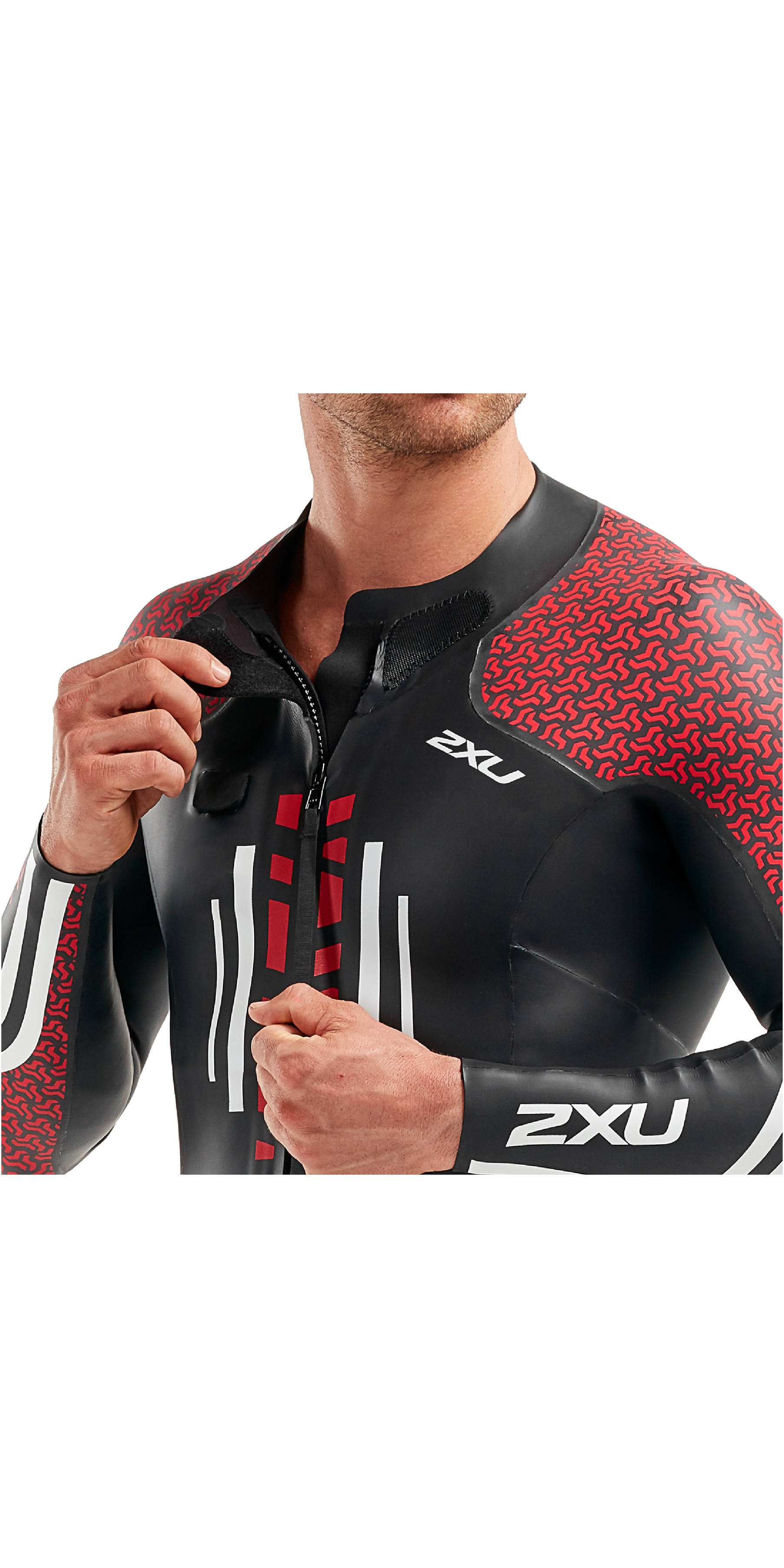 2XU Pro-SwimRun Wetsuit XXL Black/Flame Scarlet Swimrun