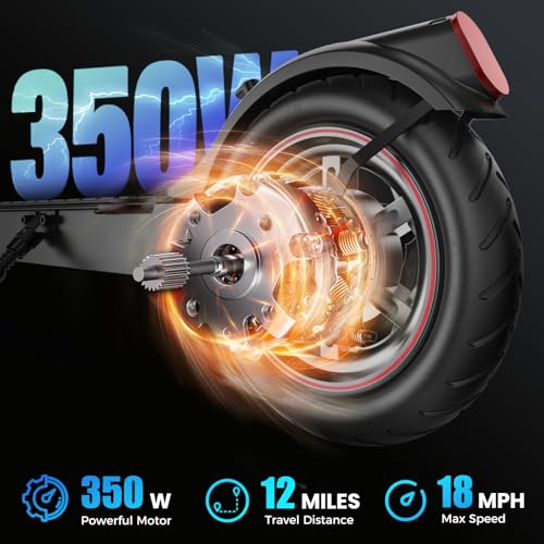 iScooter Electric Scooter for Adults & Teens, 25/19/18 Miles Long Range, 21/20/19 Mph Top Speed, 500W Peak Motor
