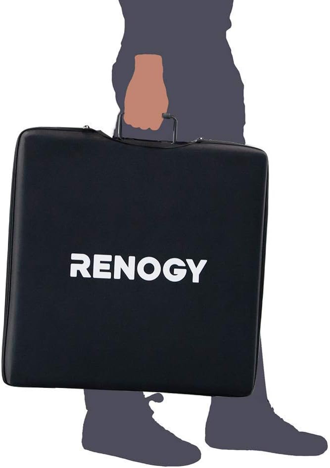 Renogy 200 Watt Off Grid Portable Foldable Solar Panel Suitcase Built-in Kickstand with Waterproof 20A Charger Controller, 200W-Waterproof