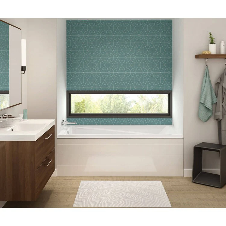 Tub Exhibit IF 59-7/8 x 36 x 18 Inch Alcove with Whirlpool Left White Acrylic