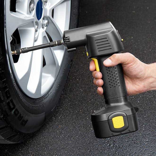 Cordless Auto Stop Tire Inflator by Sharper Image - Sports Supplies Online Store