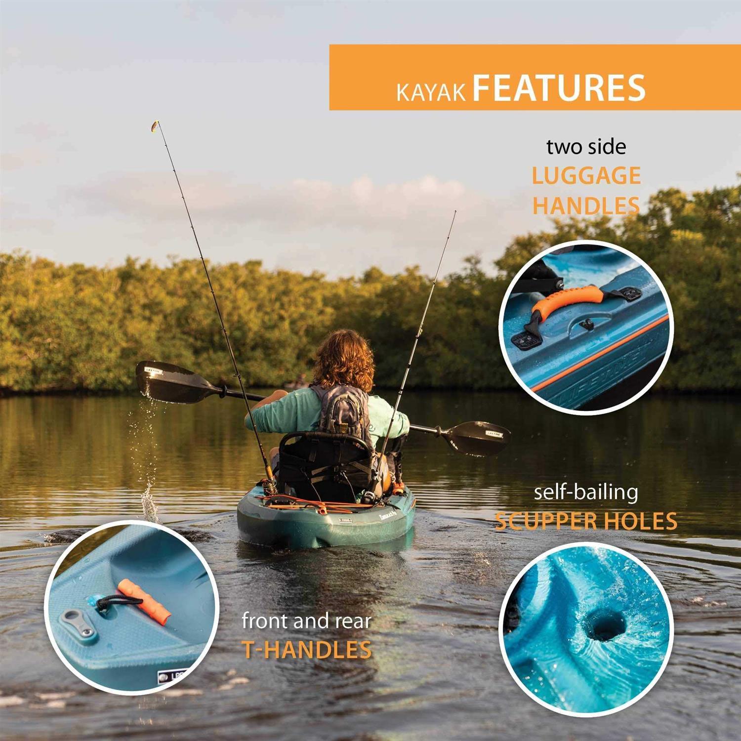 Lifetime Tamarack Angler 100 Fishing Kayak - Sports Supplies Online Store