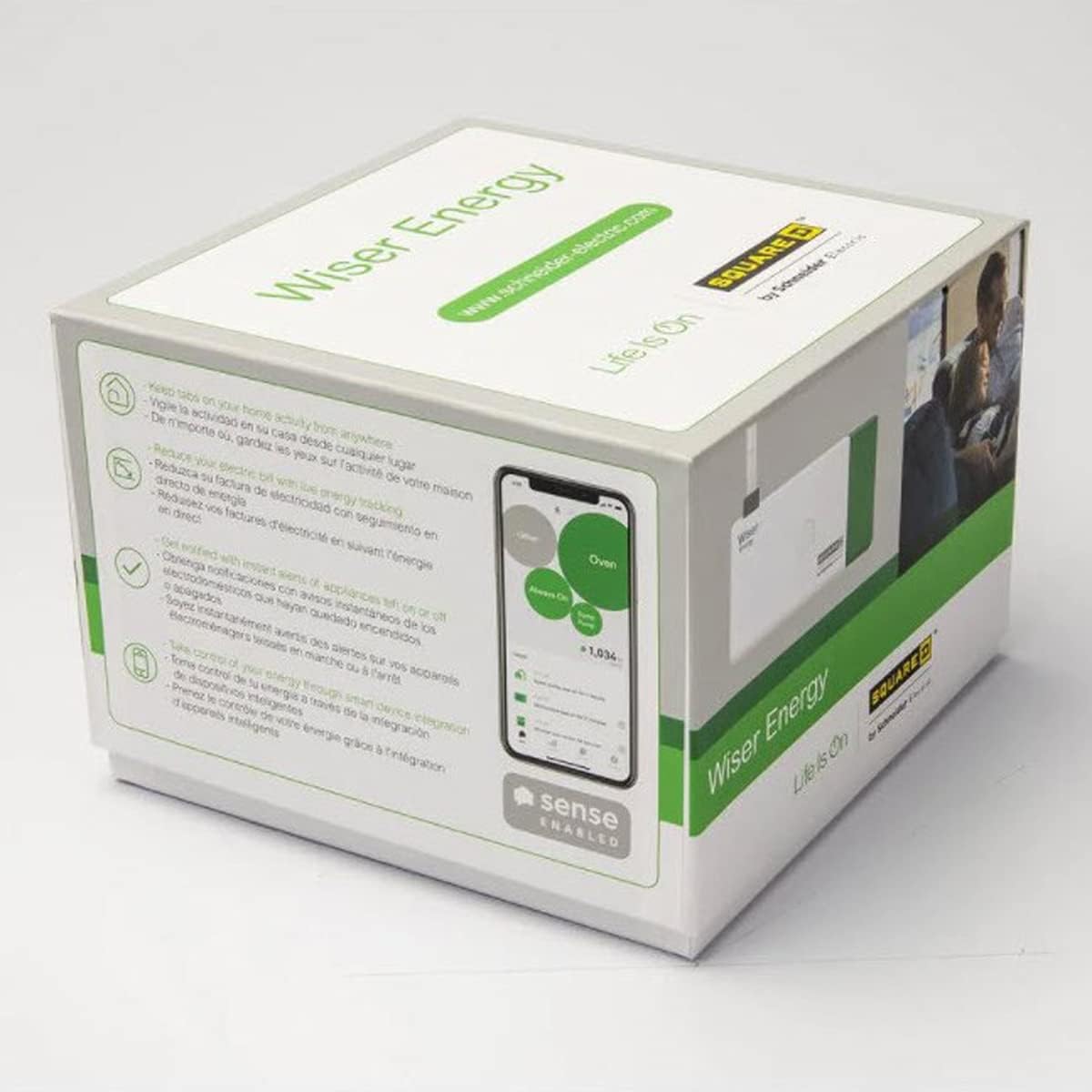 Square D by Schneider Electric WISEREM Energy Monitor System, White