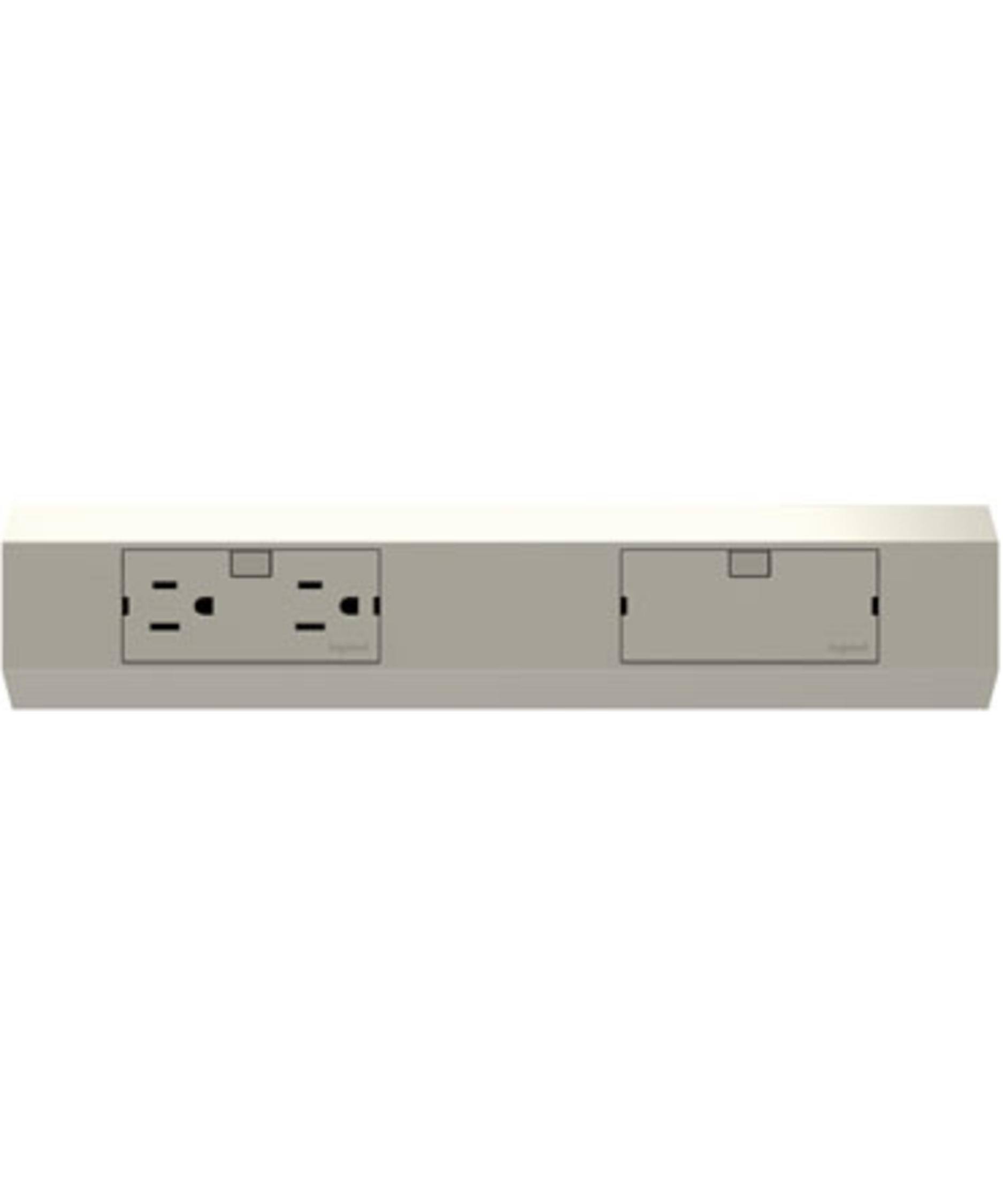 Legrand APMT12TM2 Adorne 12x22 Under Cabinet Modular Track Titanium