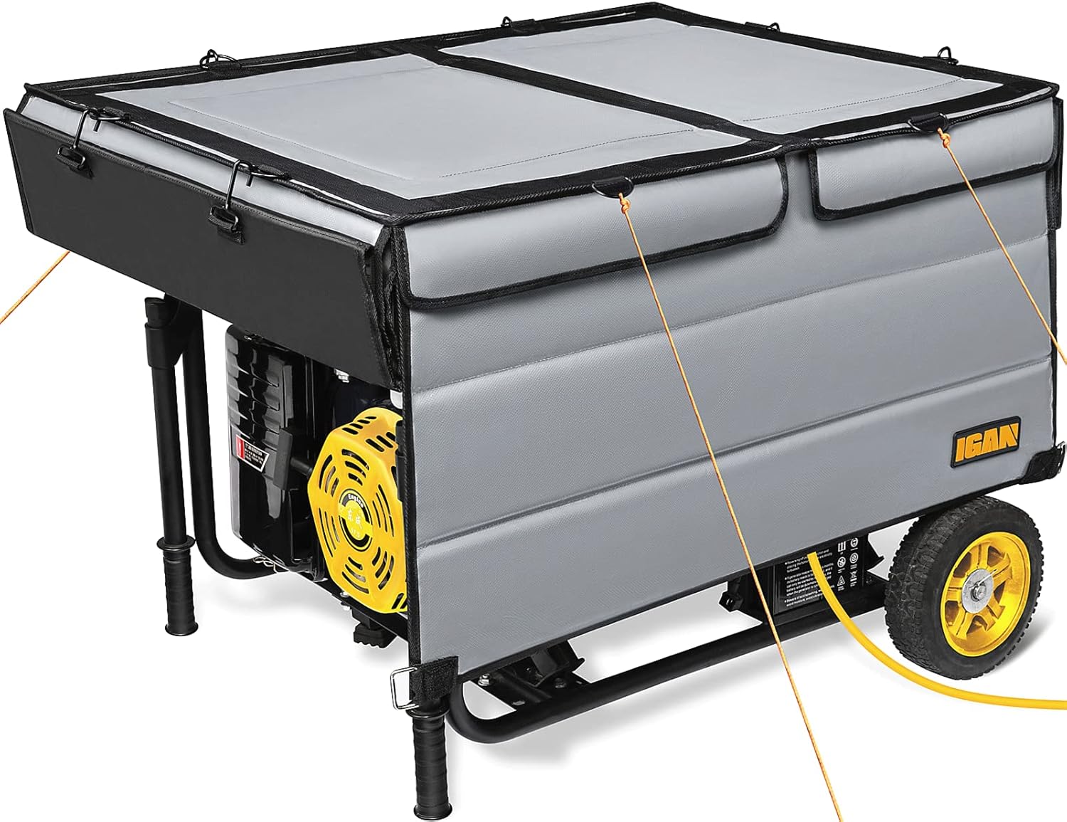 IGAN Generator Tent Running Cover Pro, Ultra Heavy Duty Tarpaulin Enclosure with Windproof Kit