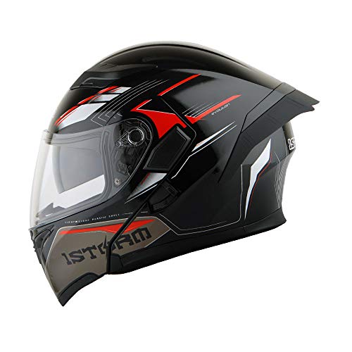 1Storm Motorcycle Modular Full Face Helmet Flip up Dual Visor Sun Shield: HB89