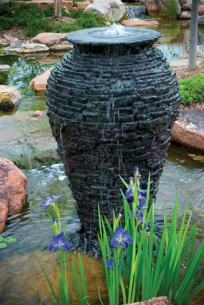 Aquascape 98940 Large Stacked Slate Urn